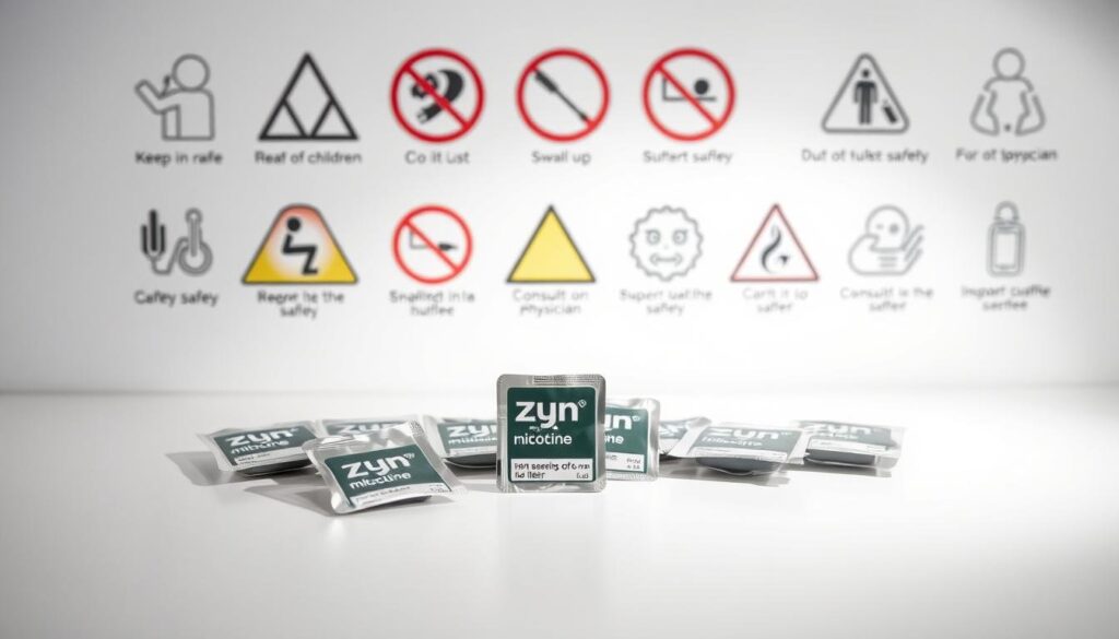Zyn nicotine pouches safety precautions